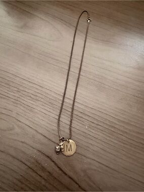 Comedy and Tragedy M Necklace